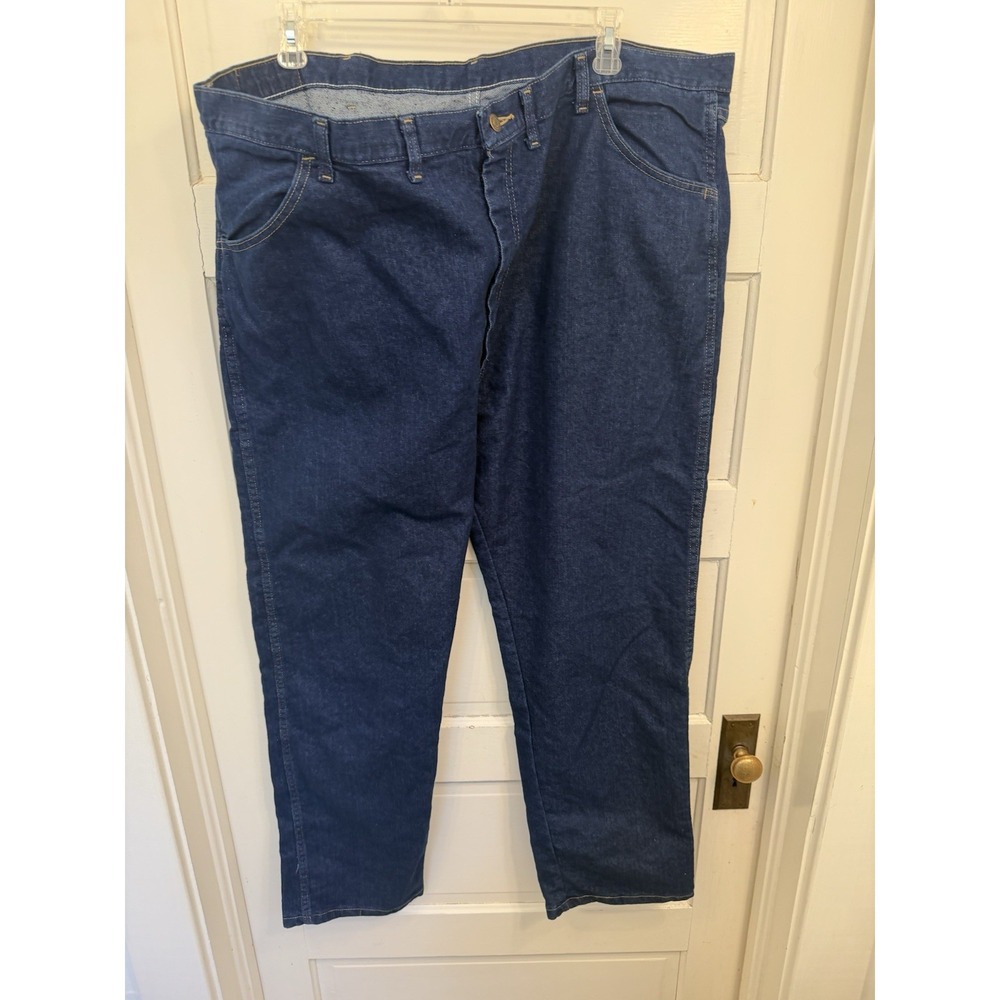 Wrangler Five Star Premium Stretch DW Blue Jeans Regular Seat & Thigh 48x30 NWT